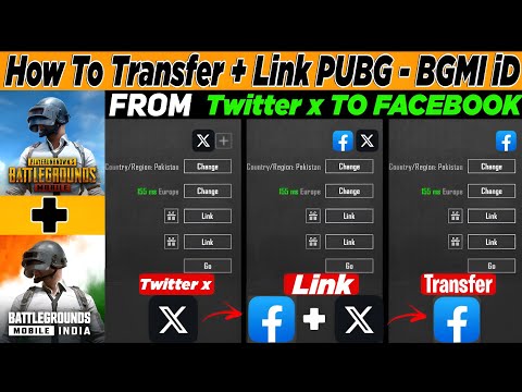 How To Transfer PUBG/BGMI Account Twitter to Facebook 2025😱 Change & Link Pubg Login iD X to FB 2025