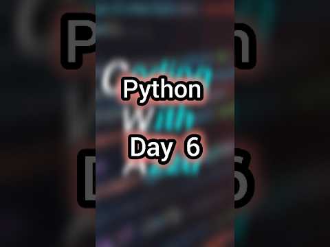 🔥 Python Day 6 Quiz | 100 Days Python Challenge | Test Your Python Skills @CodingWithAzzu