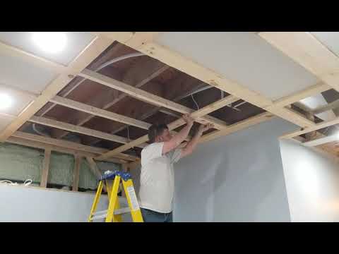 some basement ceiling work.  an alternative to traditional drop ceiling