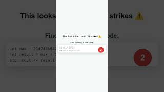This looks fine... until UB strikes ⚠️ #bughunt #codingchallenge #devtips