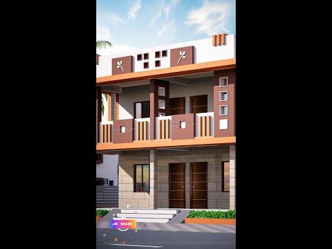 simple House design | simple front face house 🏡 elevation design #shorts #shortsvideo #architecture