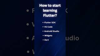 How to start learning Flutter? #shorts