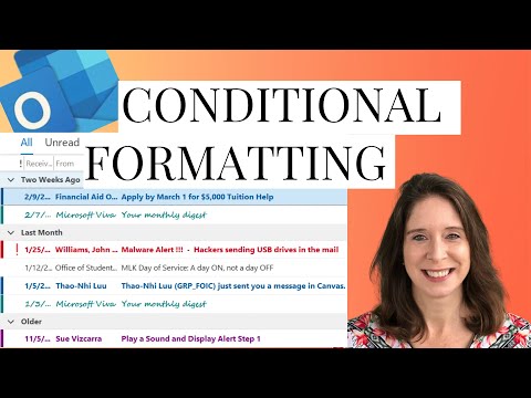 Conditional Formatting in Outlook