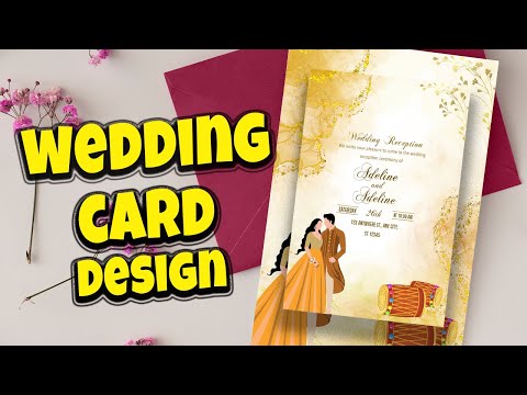 Design a Stunning Wedding Card in Photoshop | 2024 Invitation Trends Tutorial | Adobe Photoshop