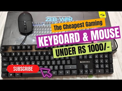 मैंने लिया best budget gaming Keyboard and Mouse ||Zebronics zeb-war Gaming Keyboard and Mouse combo