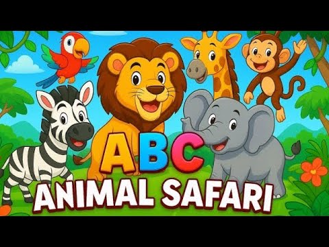 ABC Animal Safari Sounds | Song & Dance For Toddlers | Animal Nursery Rhyme For Kids | MilkyMooTV