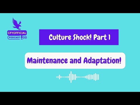 Culture Shock, Maintenance and adaptation! Episode 12 (Part 1)