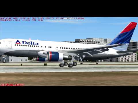 first 767 landing- super smooth