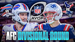 AFC Divisional Round Preview: Bills at Broncos, Texans at Patriots | 2025 NFL Playoffs ✅