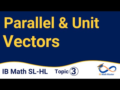 Parallel Vectors and Unit Vectors | Vectors [IB Math AA HL]