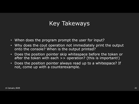 CS 106L Winter 2020 - Lecture 3: Types and Advanced Streams