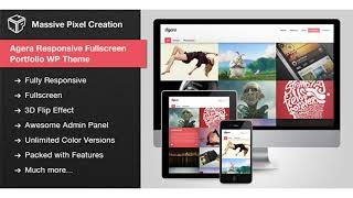 Agera Responsive Fullscreen Portfolio WP Theme | Themeforest Website Templates and Themes