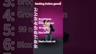 Ranking roblox games💕😄 #roblox #ranking #fyp #dti #robloxhacks2025