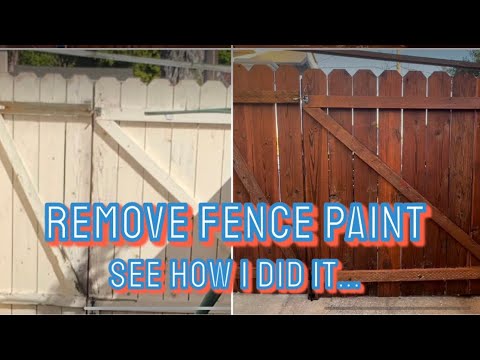 Removed Paint from Fence Gate to Stain and Seal! See how I did it and whether it’s worth it.