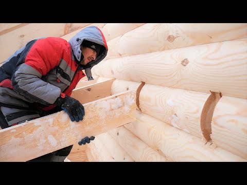 We built a log house. Step by step construction process