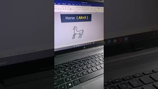 Horse 🐎 Emoji Shortcut in MS Word | Unicode Trick You Didn't Know #shorts #msword #supercreationtips