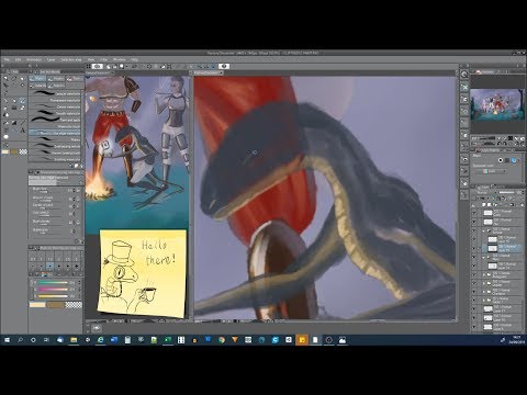 Digital Painting using new methods. Prt 2: An attempt was made.