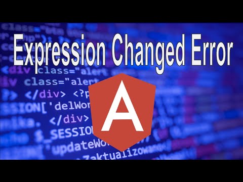Fixing Angular's Expression Changed After it was Checked Error