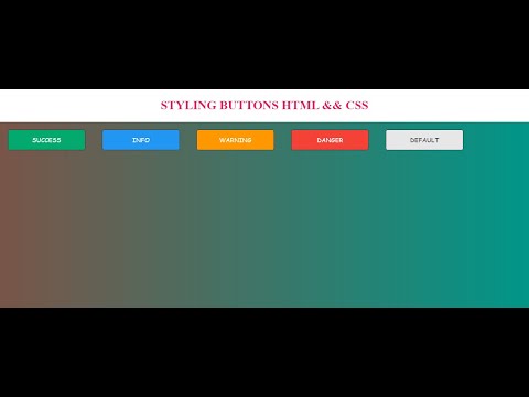 Hover Buttons Using HTML&&CSS #learn_to_learn