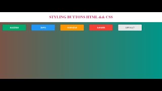 Hover Buttons Using HTML&&CSS #learn_to_learn