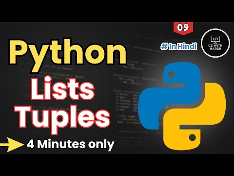 Learn Python List & Tuples in 4 Minutes (Hindi Tutorial)