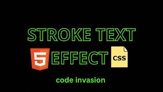 Create a Stroke Text Effect with HTML & CSS | HTML & CSS Quick Tips
