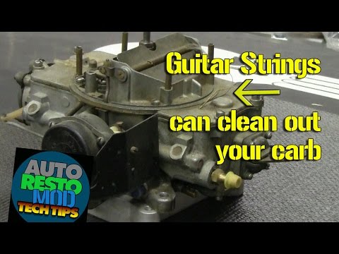 Use Guitar String to Clean Unclog Carburetor Passages