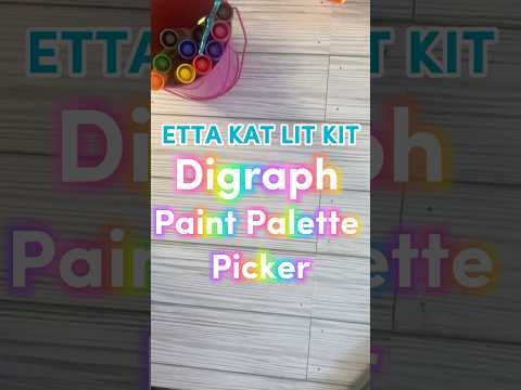Etta Kat Lit Kit: Paint Palette Picker #SOR #earlyliteracy #prek #reading #kindergartenactivities