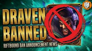 DID RIOT HURT RIFTBOUND WITH THE BANS? - My opinion on the first ever bans in the game