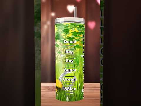 Skellington Coffee 20 oz skinny tumbler, St. Paddy's addition.
