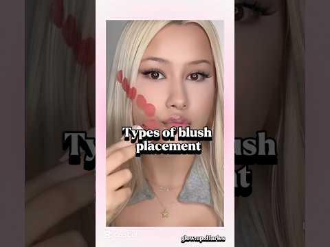 Types of blush placement #makeup #beauty #glowup #aesthetic #shorts #fypシ゚viral