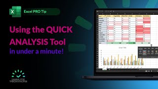 You NEED to use the Quick Analysis Tool in Excel!