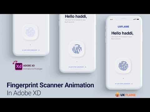How to Create Fingerprint Scanner Animation Tutorial in Adobe XD - UX Flame