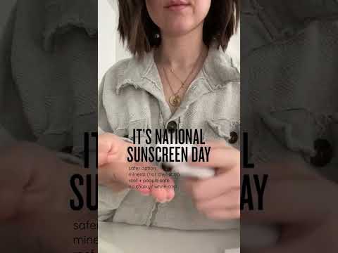 for #nationalsunscreenday pick a safer option that is 🪸 + people safe & leaves no chalky residue