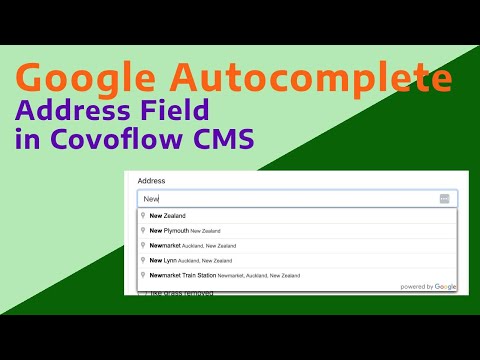 How to add Google Autocomplete Places address field in ConvoFlow CMS