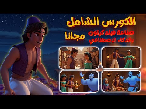 انشاء فيلم كرتون بالذكاء الاصطناعي مجانا بشخصيات ثابته | كورس كامل