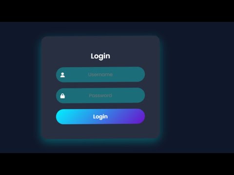 Responsive Login Form Using Html and CSS