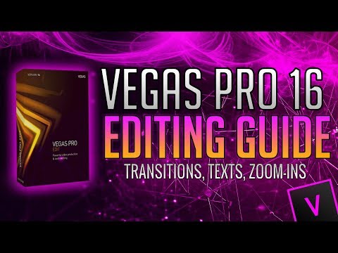 How To Edit with VEGAS Pro 16 for YouTube! (Adding Text, Transitions, Zoom-Ins & More!)
