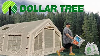DOLLAR TREE HAUL CAMPING HACKS AND BUDGET LIGHTS