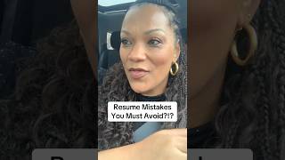 Stop making these resume mistakes! #careercoach