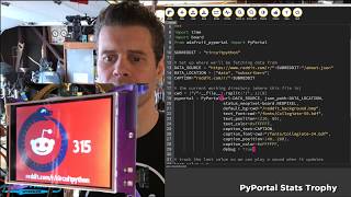 JOHN PARK'S WORKSHOP LIVE 2/28/19 PyPortal Stats Trophy @adafruit @johnedgarpark #adafruit