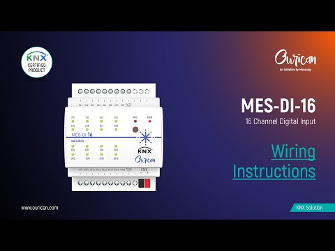 MES-DI-16 | Wiring Instructions | Messung Ourican | #OuricanAutomation