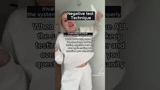 Negative Test  Technique