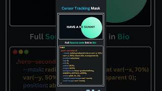 SECRET CSS Technique to TRACK Your Cursor!  #coding #css