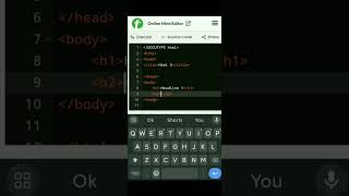 ##html5 headline tags // #fullstackdeveloper #code #htmltutorial #html5