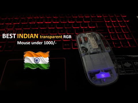 🎮✨ Best Transparent RGB Mouse 🇮🇳 Under ₹1000! 🔥 | Budget Beast Unboxing 🖱️💡