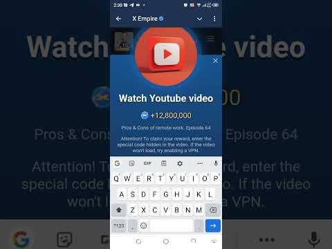 Pros and Cons of remote work; Episode 64 Musk X-Empire#xempireyoutubecode #xempireairdrop #shorts