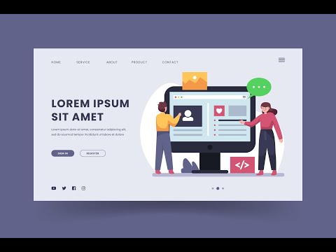 Responsive Web Design Landing Page Using HTML CSS & JavaScript |  For Beginners