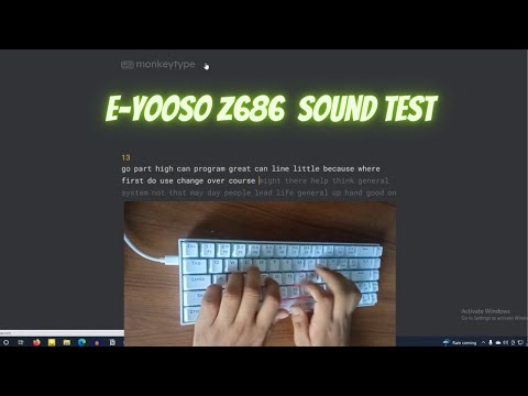 E-YOOSO Z686  Mechanical Keyboard sound test (no edit)