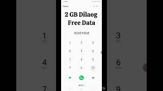 2 GB Dialog free data #shorts #freedata #data